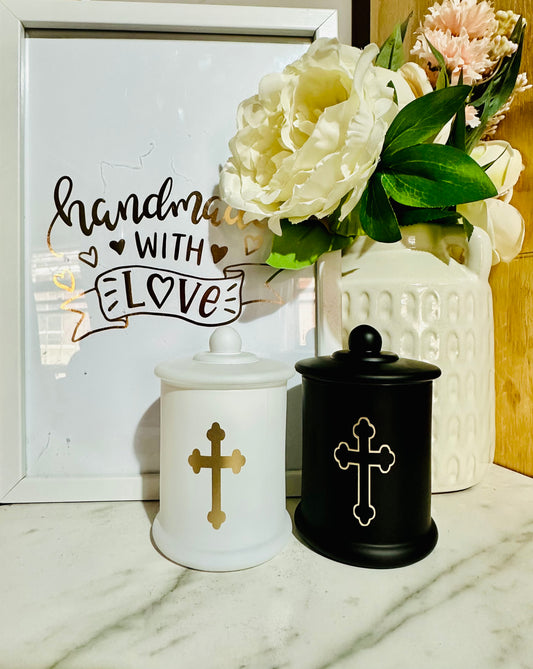 Orthodox Cross candle jars